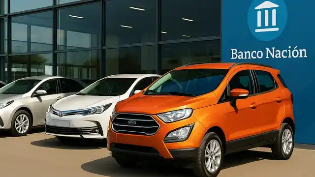 El Banco Nación sacó préstamos para autos usados.