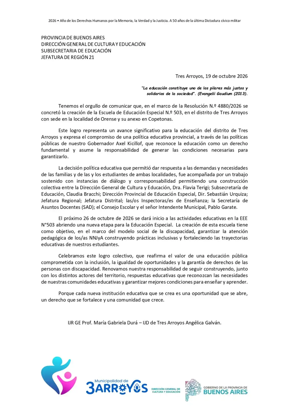 Comunicados 503