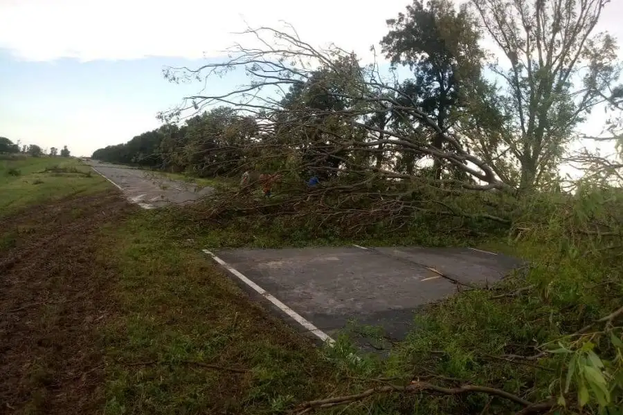 Un tremendo temporal azotó al departamento San Cristóbal