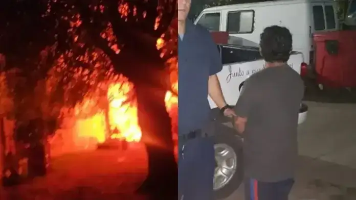 Violencia de género: Tras haberla amenazado, incendió la casa de su ex mujer y fue detenido por la Policía