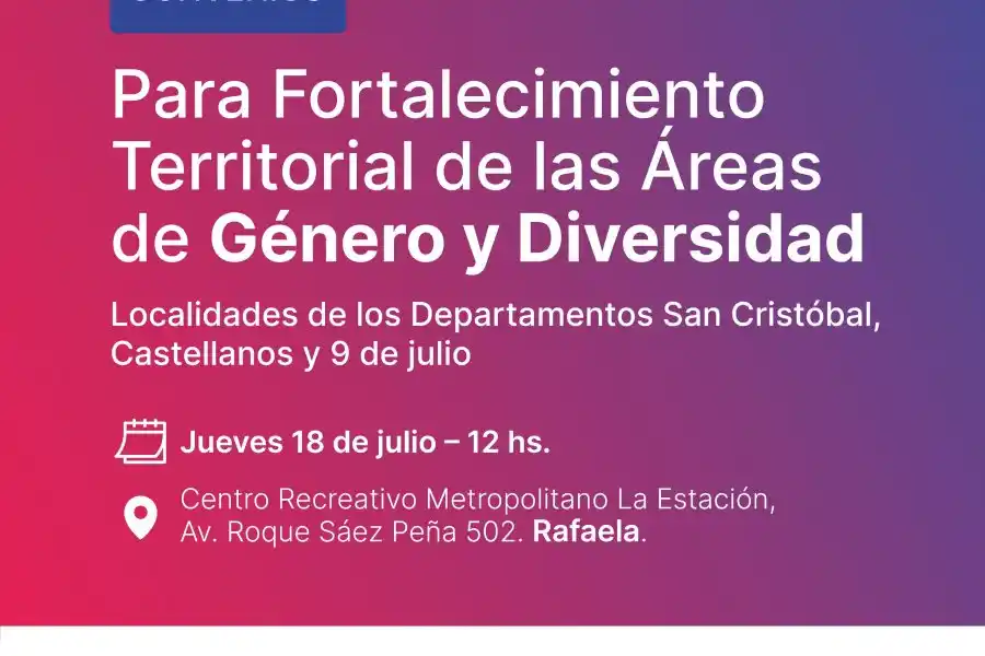 El acto se realizará en La Estación