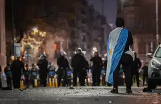 Incidentes frente al Congreso.