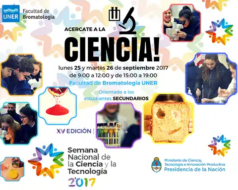 Invitan a participar de la Semana de la Ciencia en la Facultad de Bromatología 