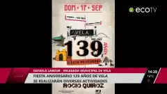 Fiesta aniversario 139 años de Vela y se realizan diversas actividades
