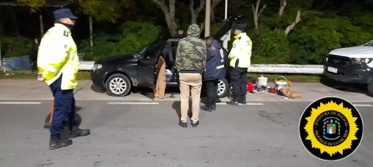 Procedimiento por narcomenudeo en control vial de Gualeguay: incautan marihuana, municiones y dinero en efectivo
