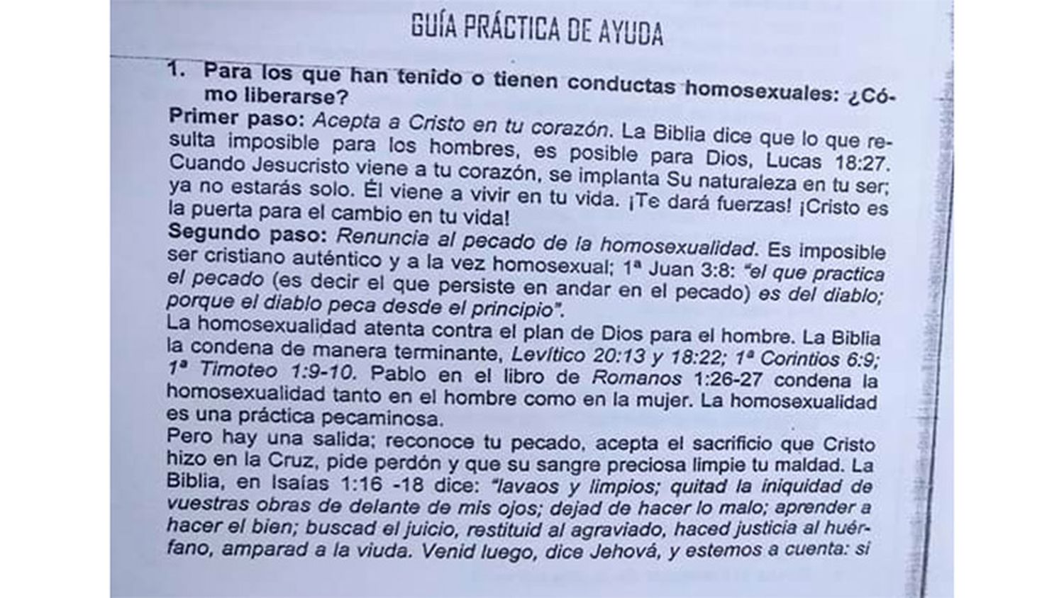 Repudian a un colegio de Paraná por enseñar como “no aceptar a los homosexuales”