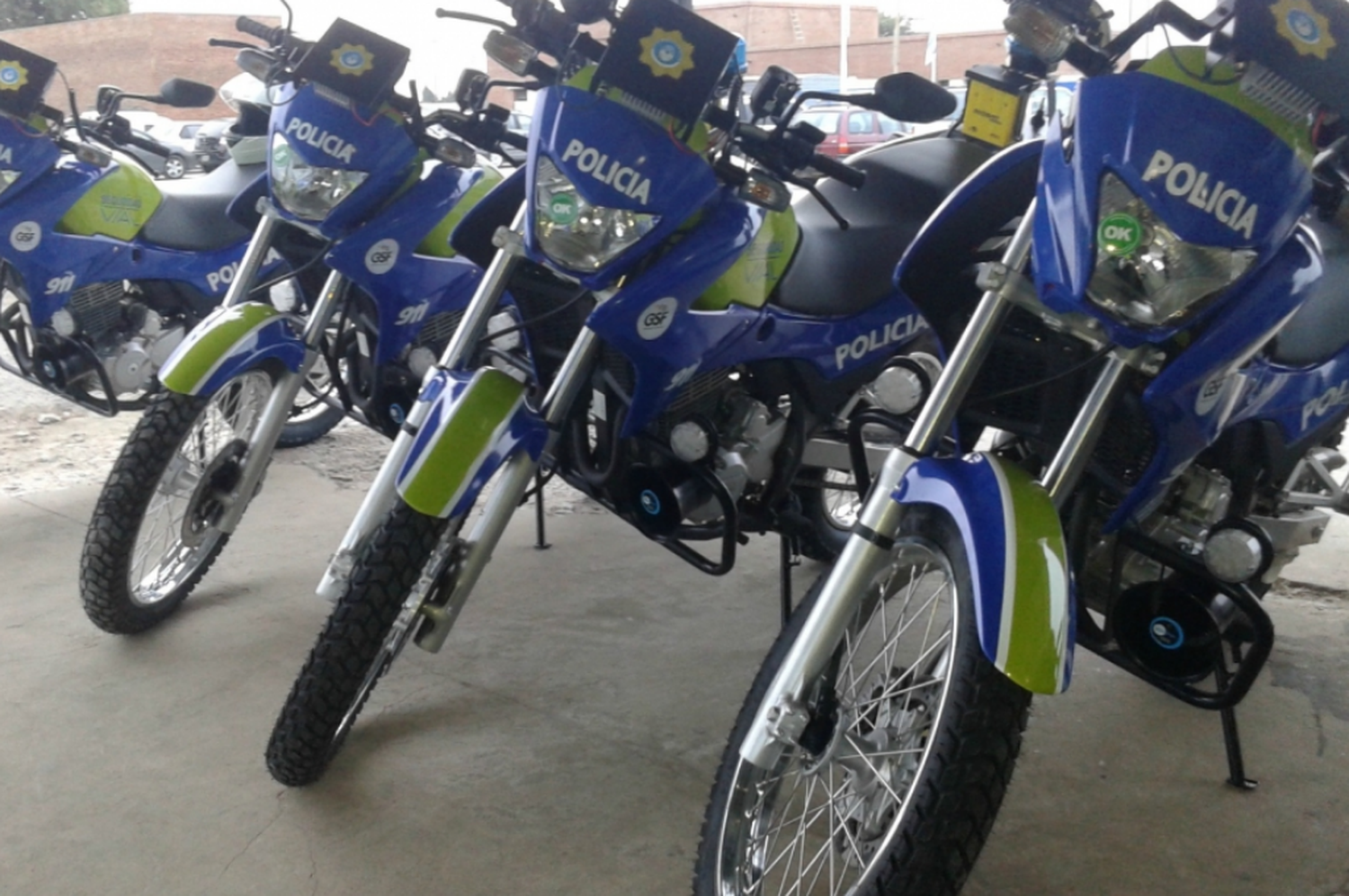 Motos de la policía provincial