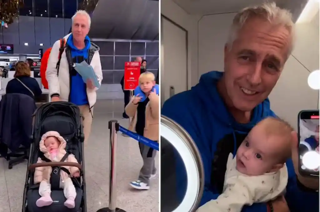 Marley viajó con sus hijos