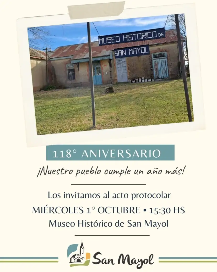 flyer San Mayol acto 118º aniversario