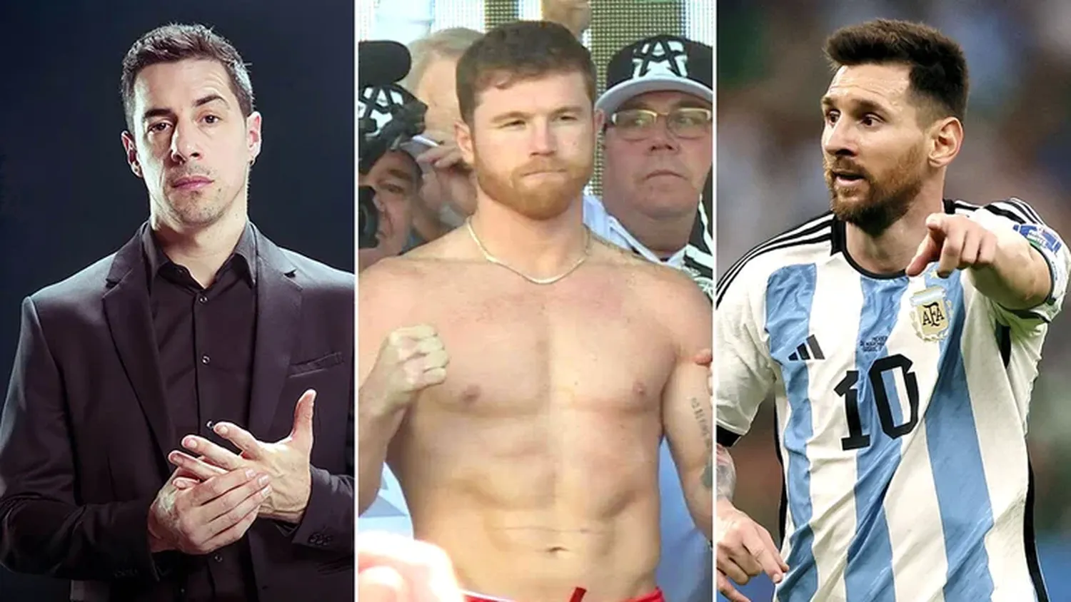 Esteban Lamothe, Canelo Álvarez y Messi