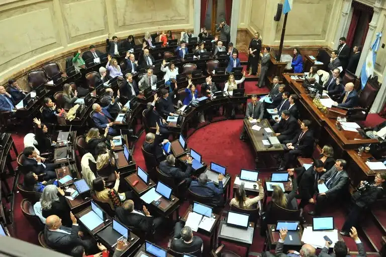 El pleno del Senado en su última sesión.
