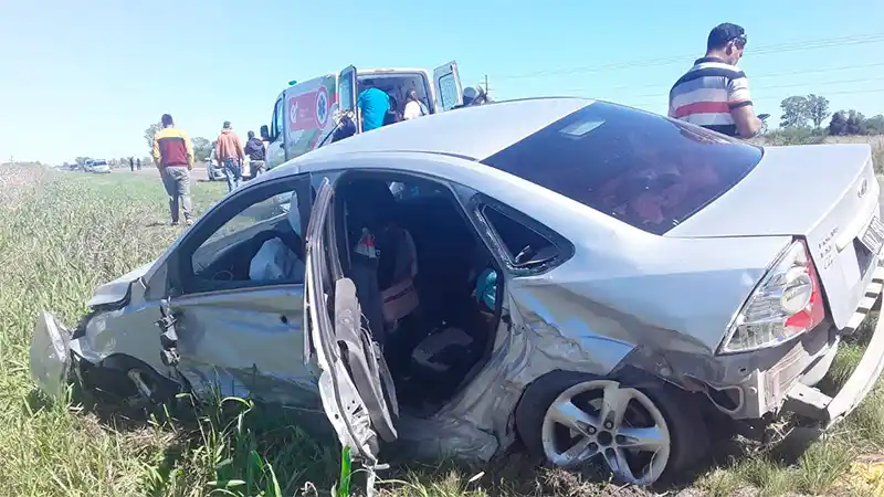 Tres mujeres resultaron lesionadas en un triple choque en una transitada ruta entrerriana