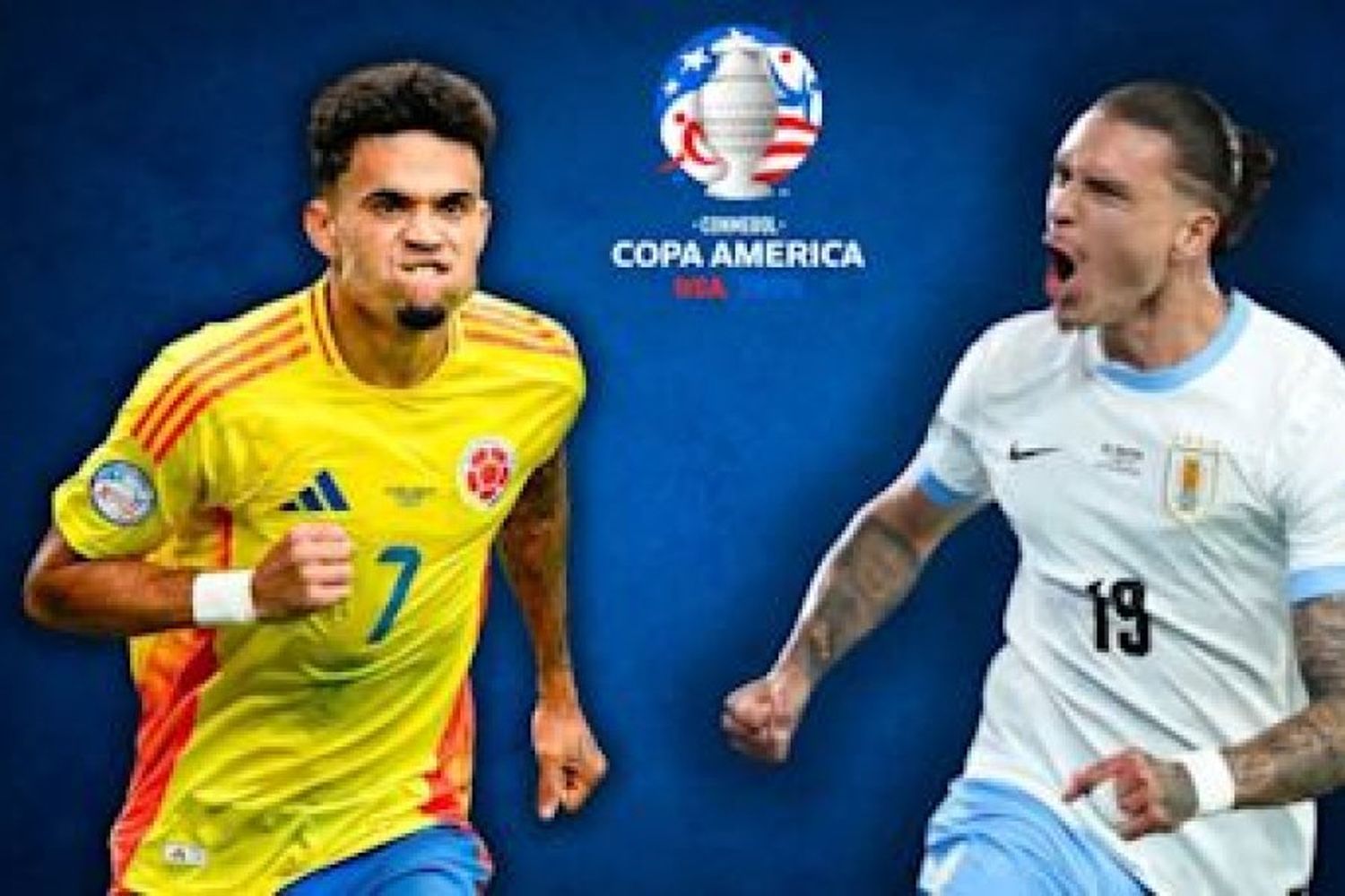 Uruguay y Colombia frente a frente en Charlotte por semifinales