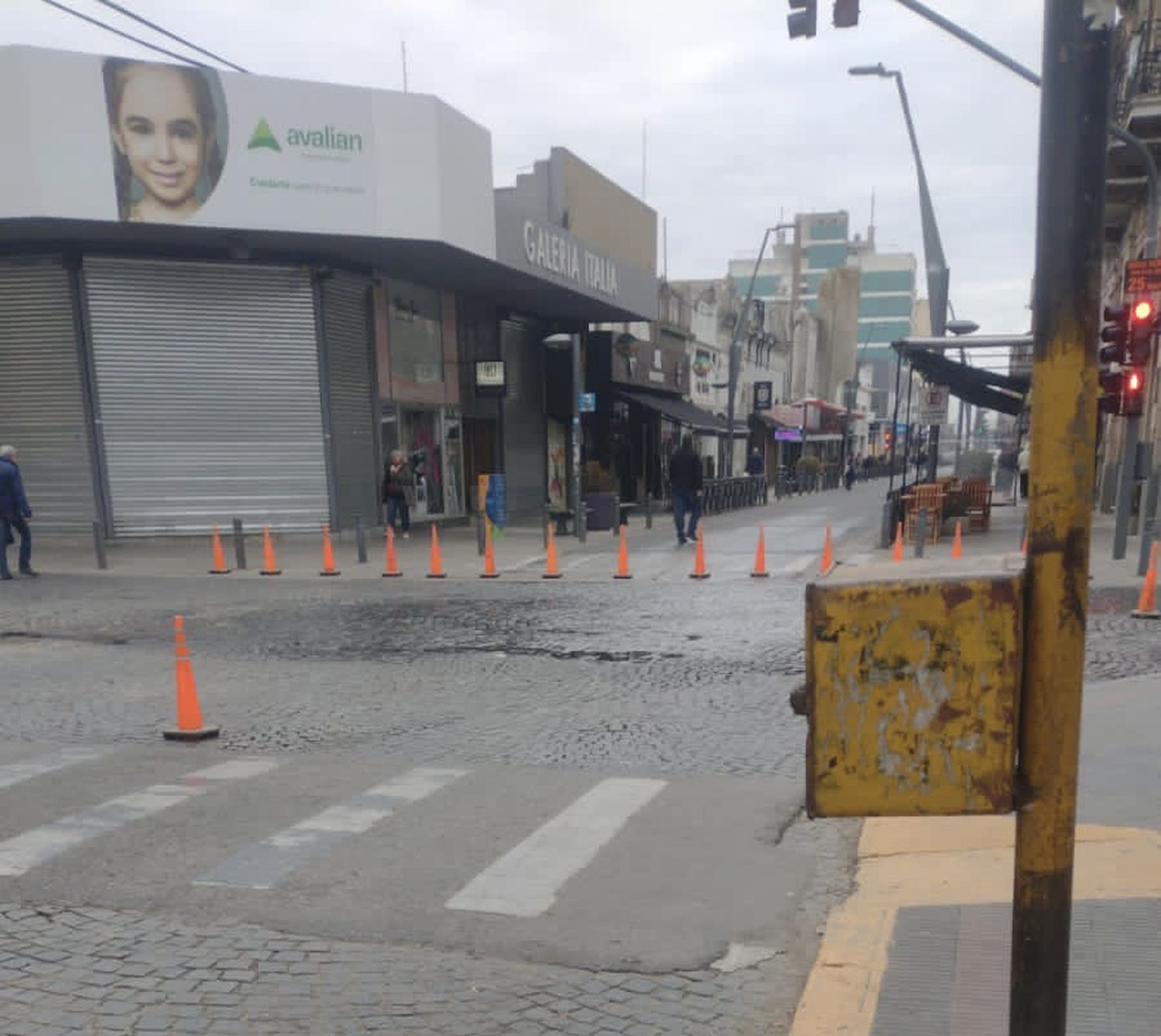 Se encuentra restringido el tránsito en 9 de Julio y Pinto