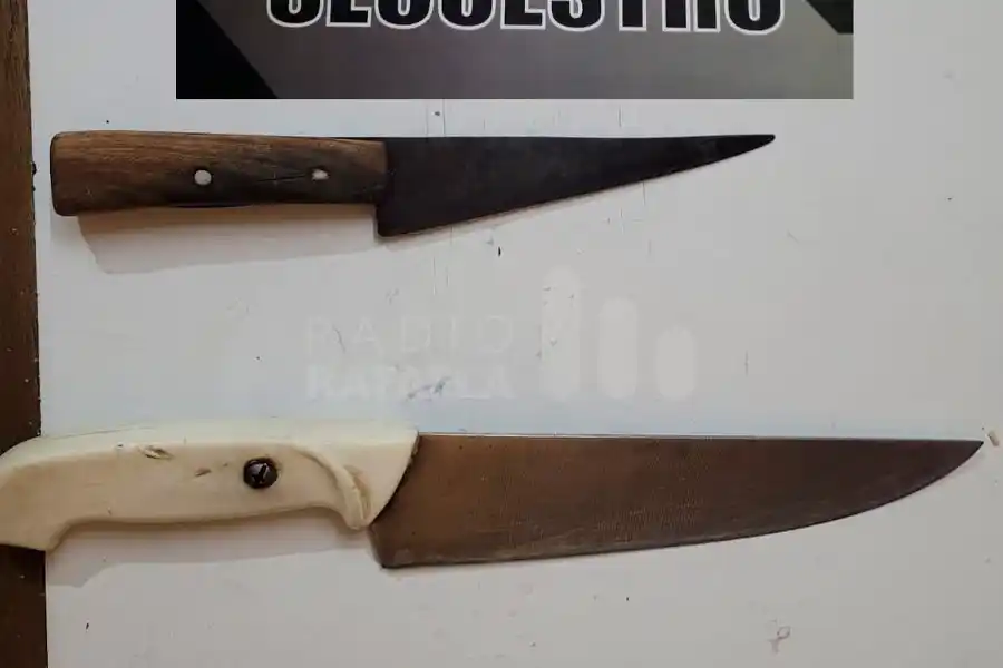 Dos chicos de 16 años merodeaban por barrio Italia con “facas”