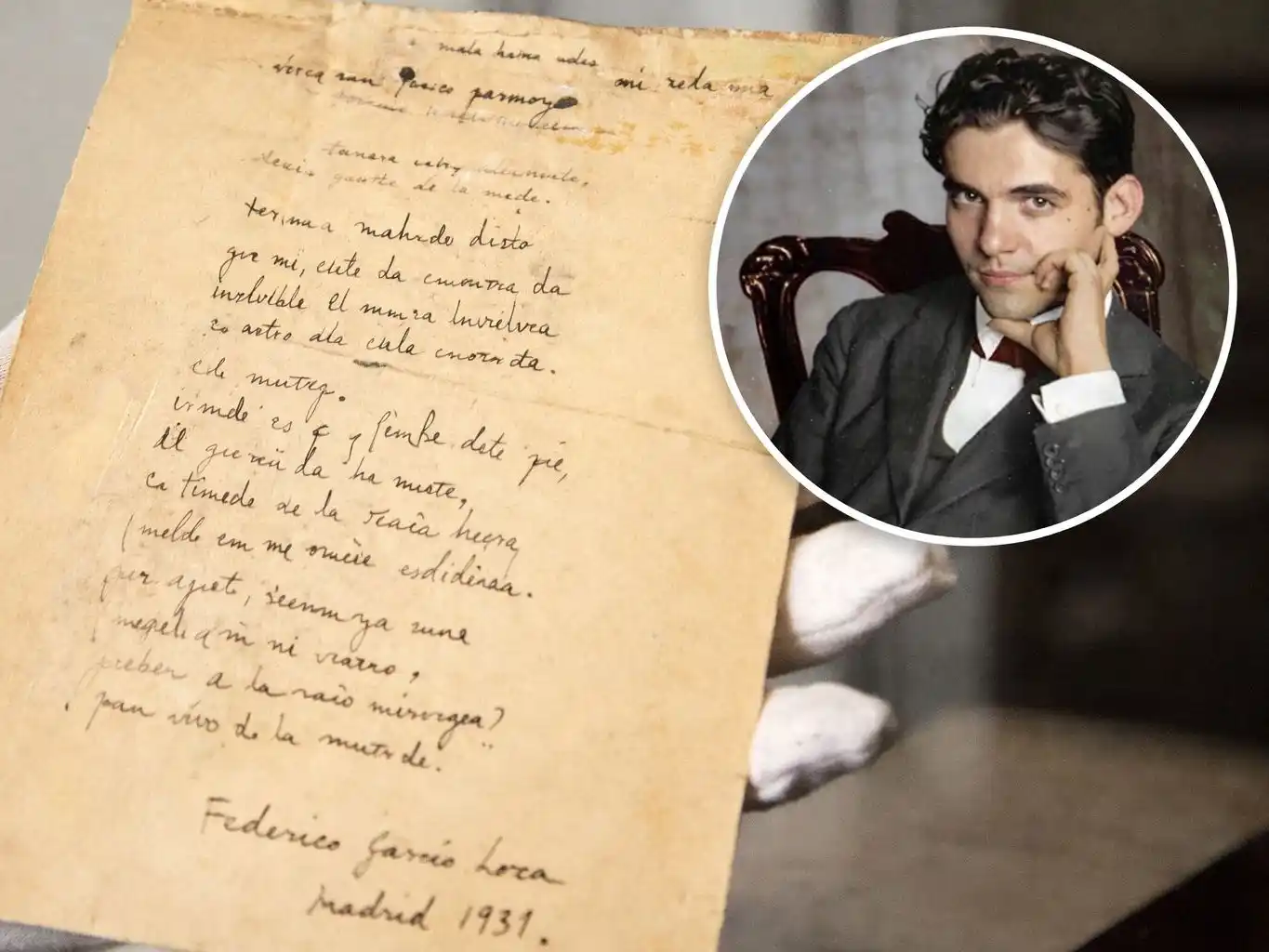 Según trascendió, el texto habría estado guardado entre documentos personales.