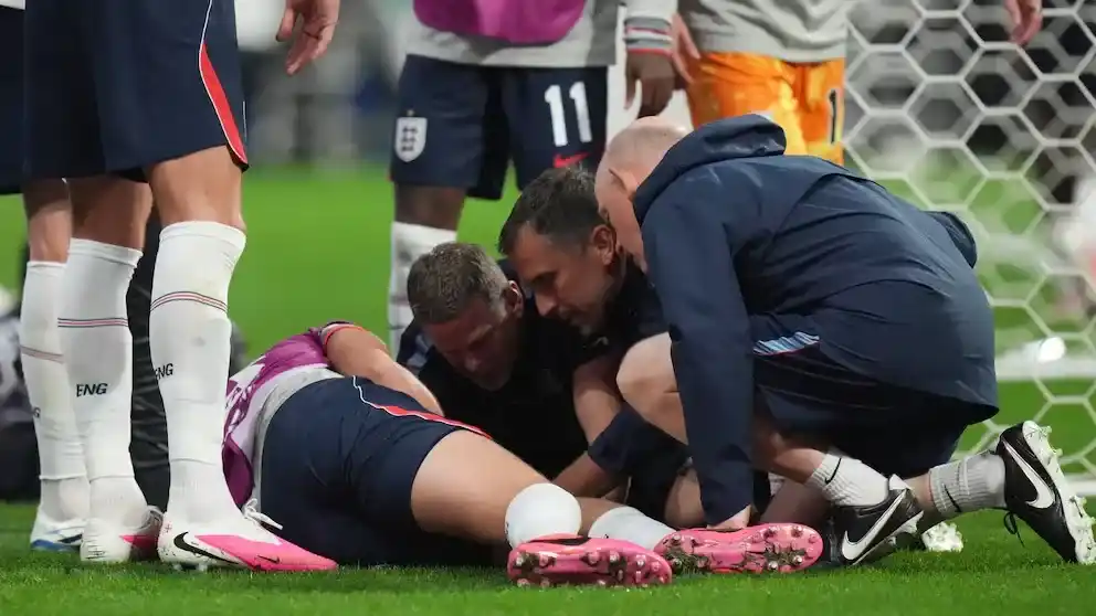 Preocupación en Inglaterra: una figura se lesionó durante los festejos y peligra su presencia en el Mundial