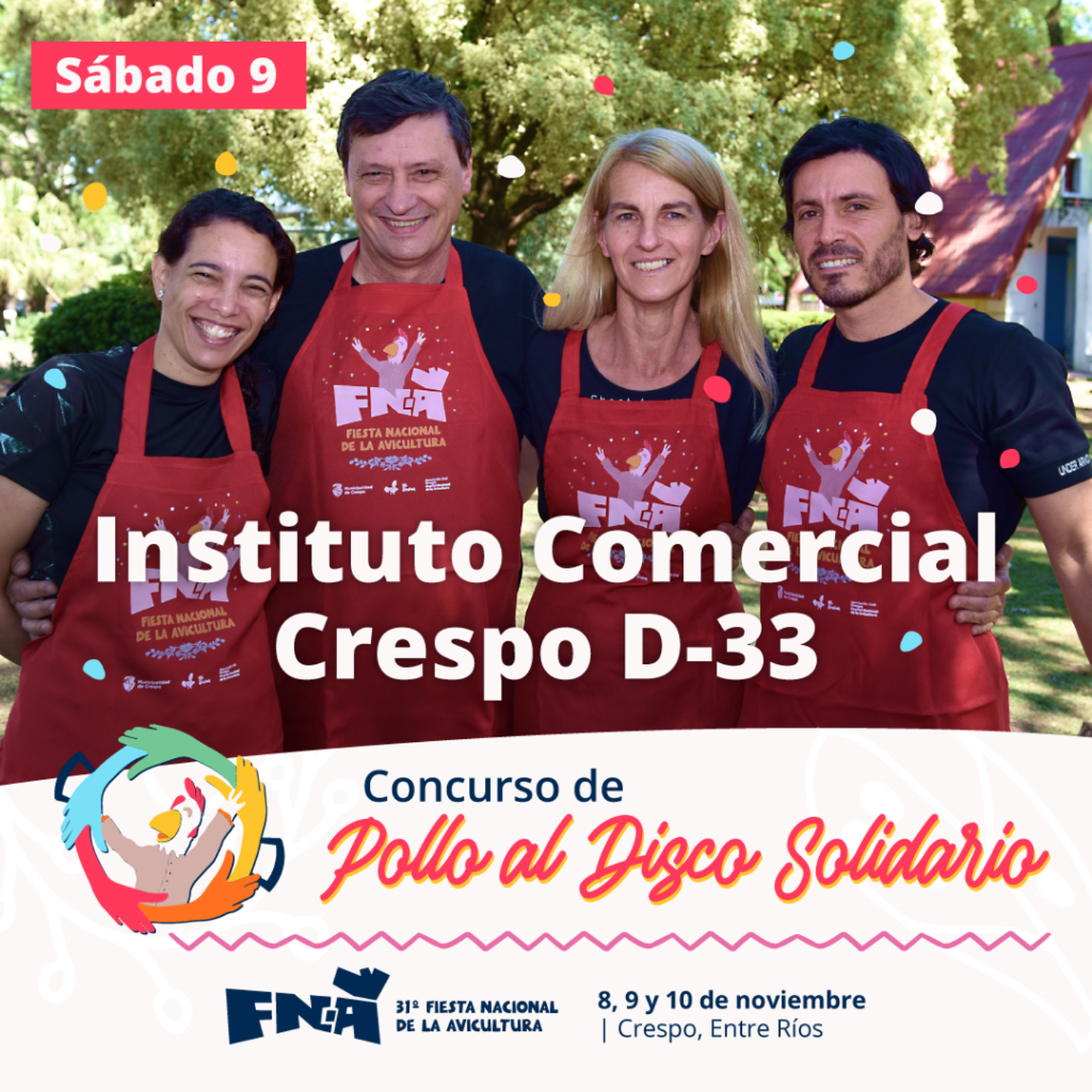 Pollo al disco solidario FNA 2024