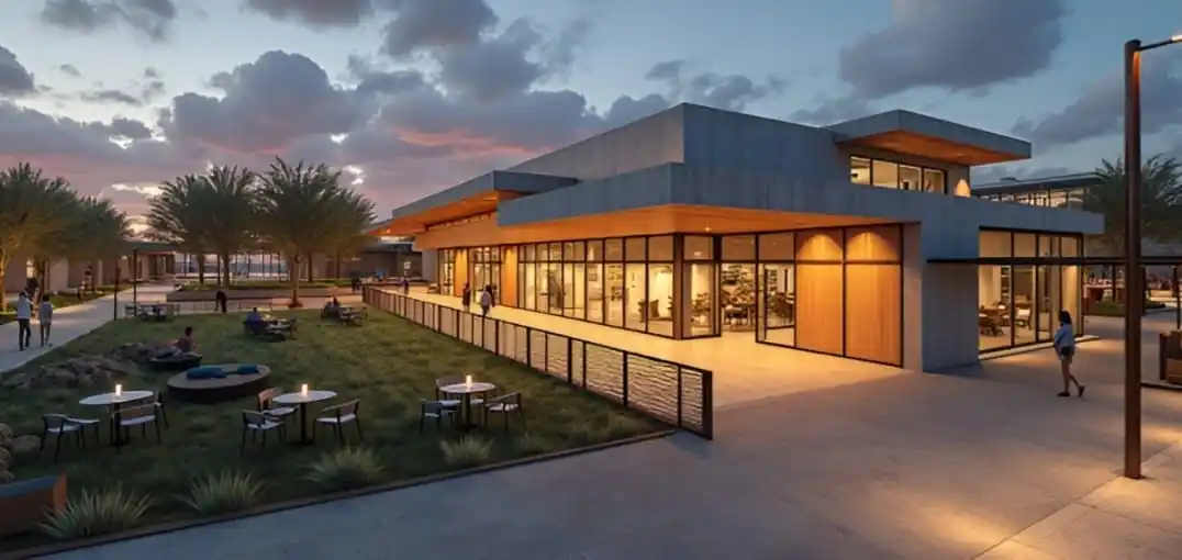 La vista del proyecto desde Oliveira Cézar, donde estaba la dársena para micros.