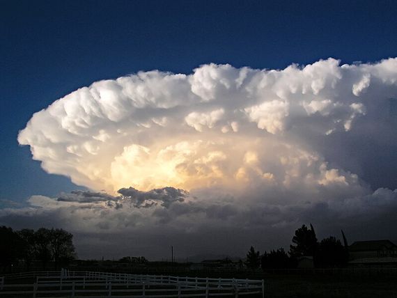 Una tormenta supercelda amenaza la provincia