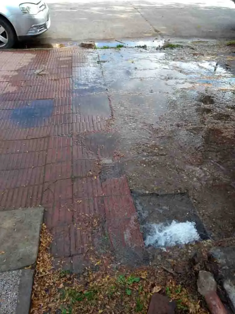 Pérdida de agua en 89 entre 24 y 26