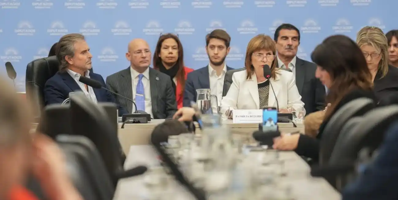 Bullrich tomó como eje la reducción de homicidios en Rosario para defender el Presupuesto en Seguridad. Crédito: HCDN.