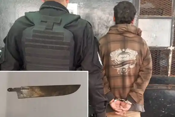 Detuvieron a un joven en Oroño por ocasionar disturbios y le secuestraron una cuchilla