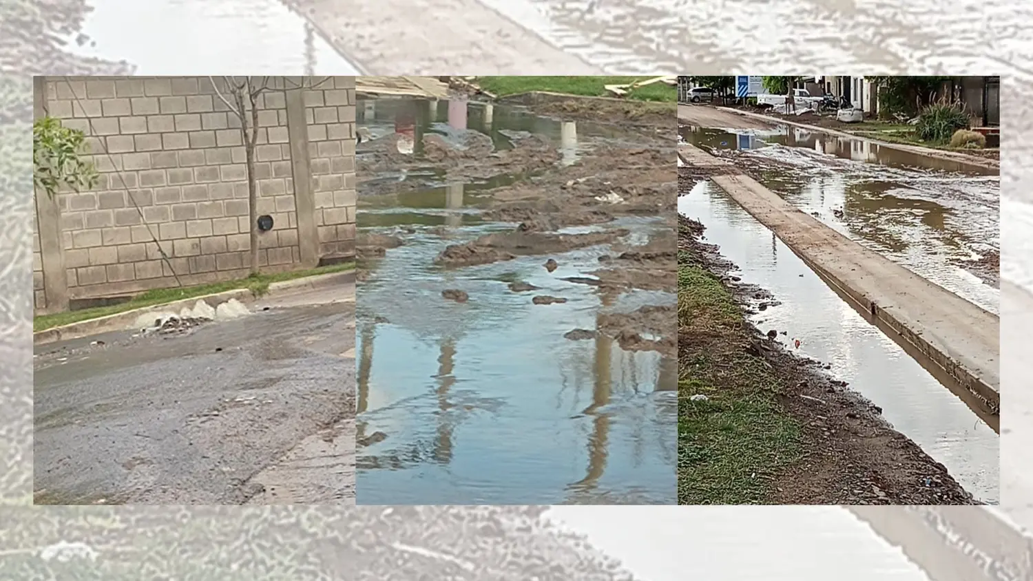 Adoquinado en Juan Ismael Giménez: tras la lluvia, vecinos se quejaron por el estado de la calle
