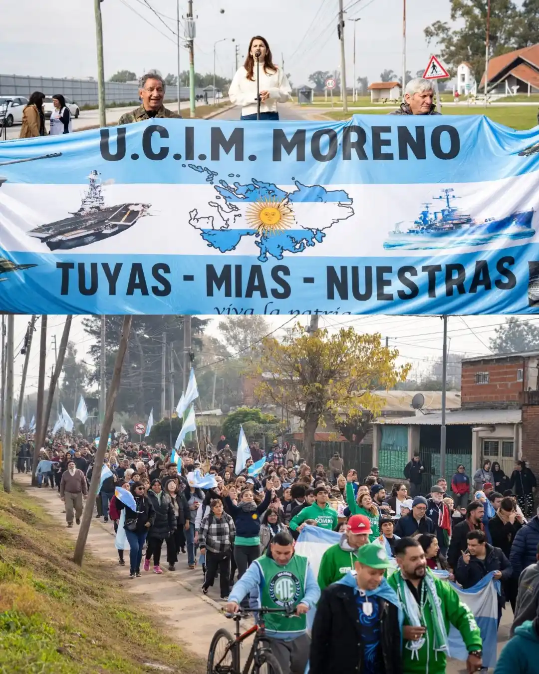 Mariel Fernández marcha base cuartel V - 2