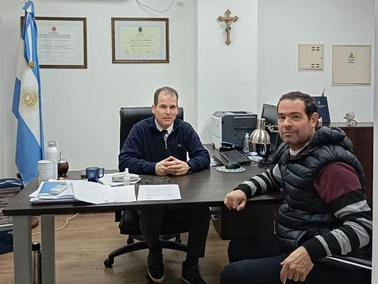 Aurelio Cuello Murúa (izquierda) y Cristian Vincenti .