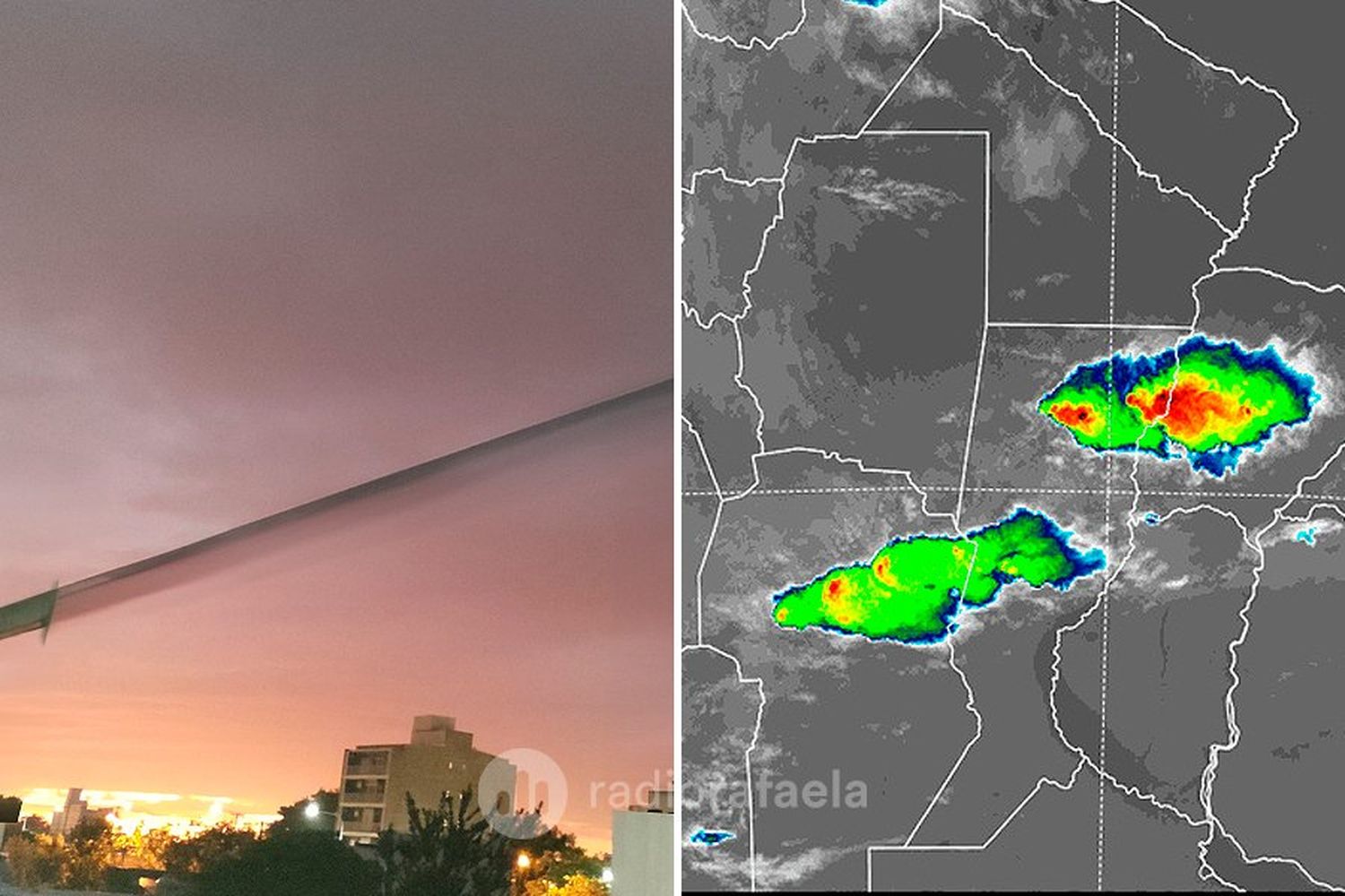 Renovaron el alerta a corto plazo por tormentas en Rafaela y emitieron un Alerta Amarillo