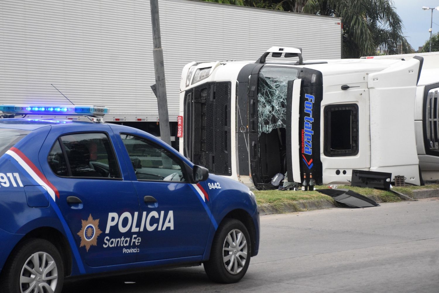 El hecho ocurrió en Alem a la altura de San Luis. Crédito: Pablo Aguirre