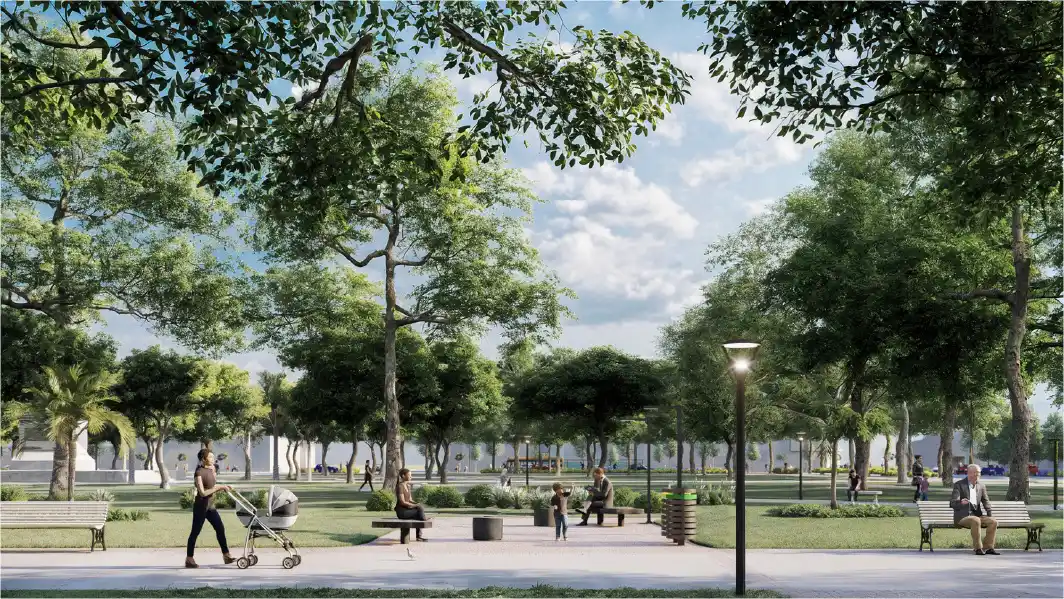 Remodelación de plazas espacios público ciudad de rafaela maria emilia vidal - 7