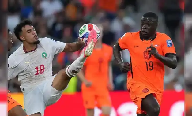 Marruecos venció por penales a Países Bajos y se metió en los octavos de final del Mundial. Agencia NA (Xinhua/Martín Zabala)