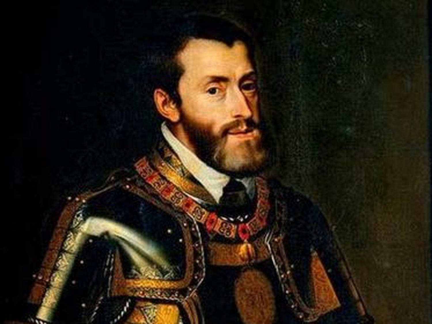 Retrato al oleo de Pedro de Mendoza