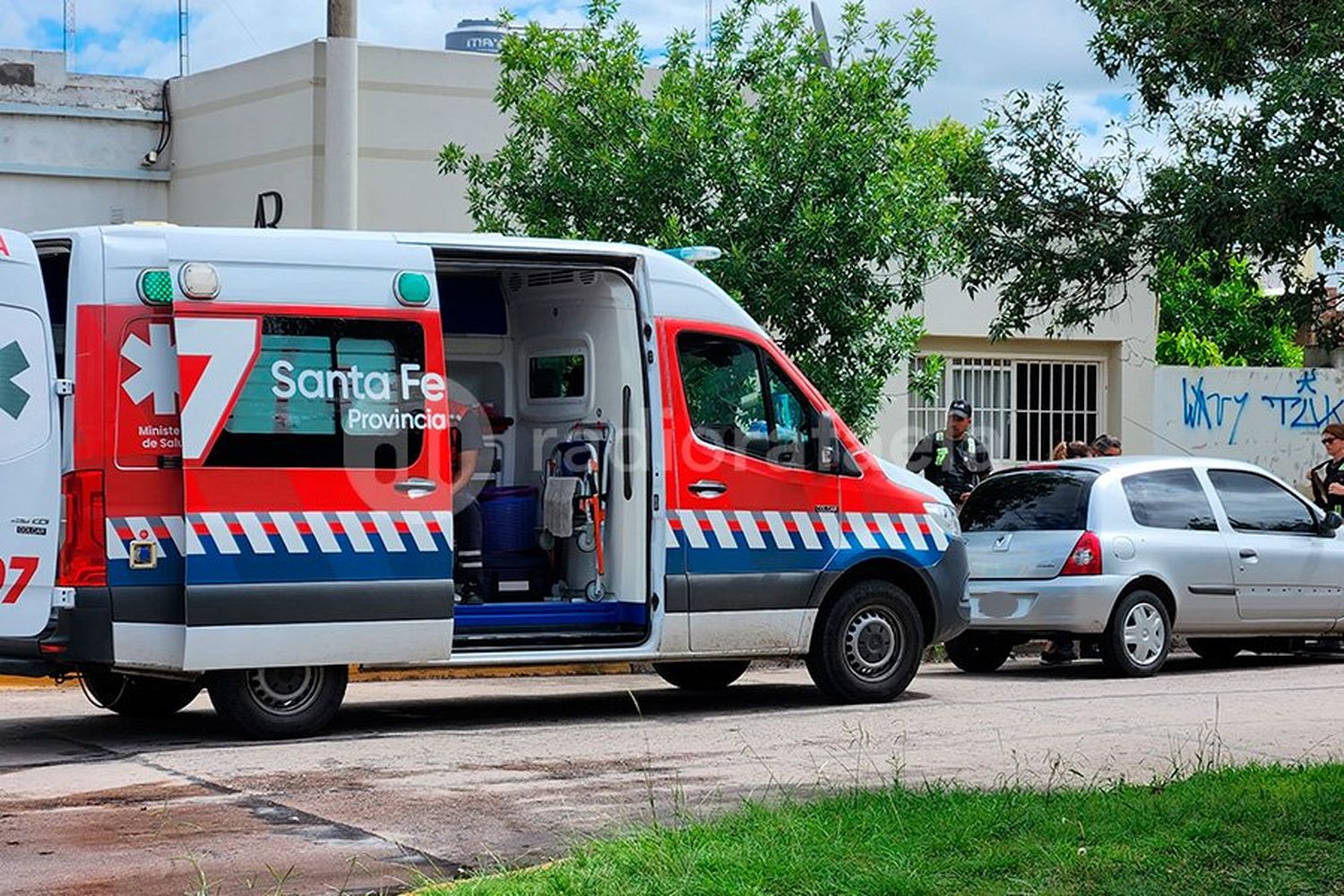 Un motociclista sufrió graves heridas tras un choque en Av. Brasil