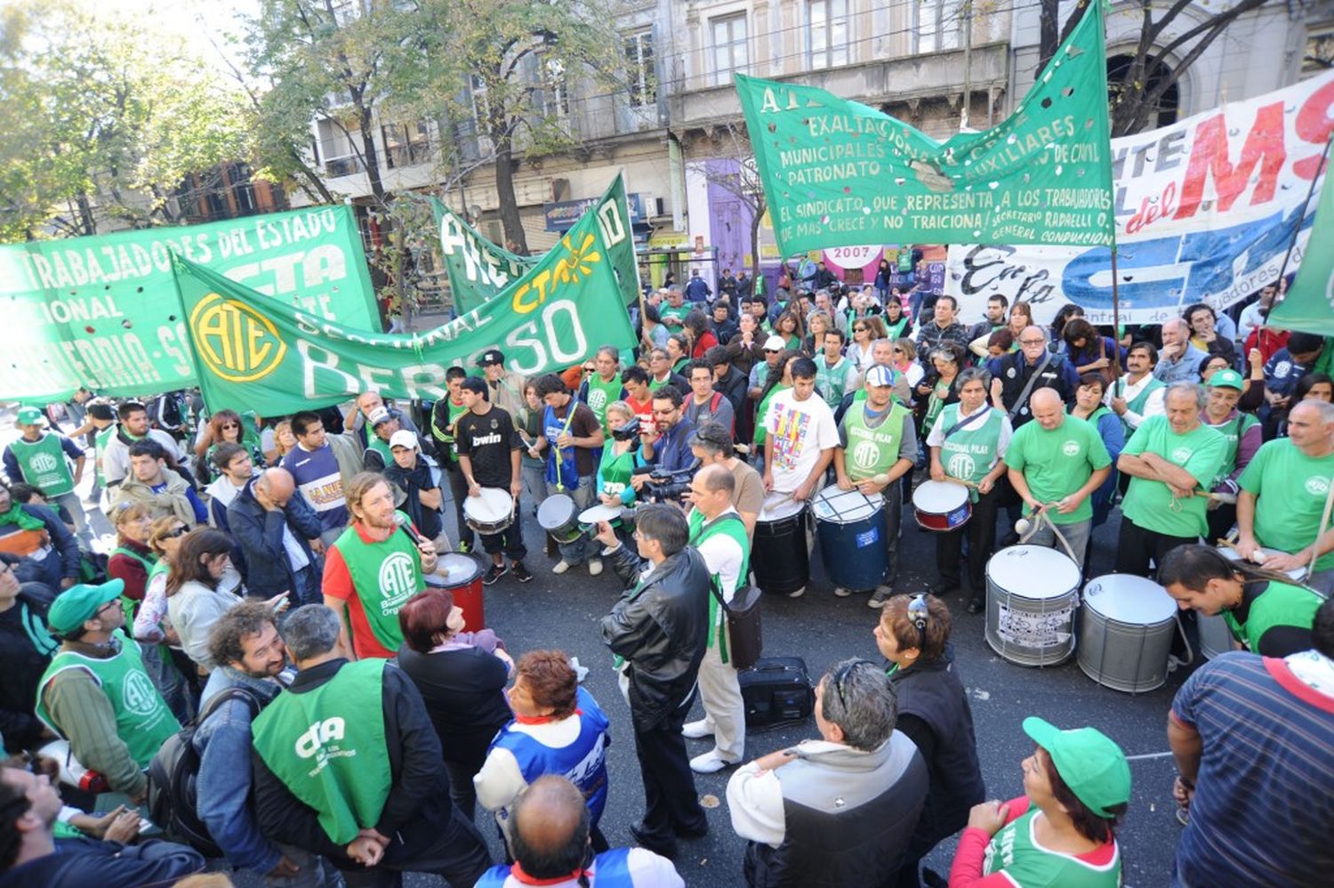 Ate marcha a la casa de Scioli en Villa La Ñata 