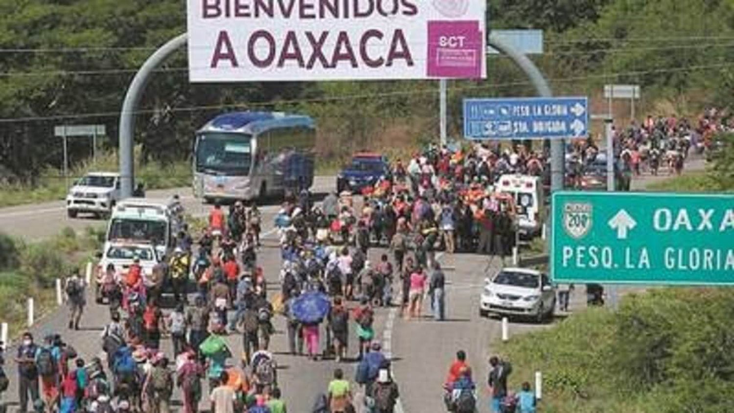 ALERTA EN LA FRONTERA norte de México por llegada masiva de migrantes