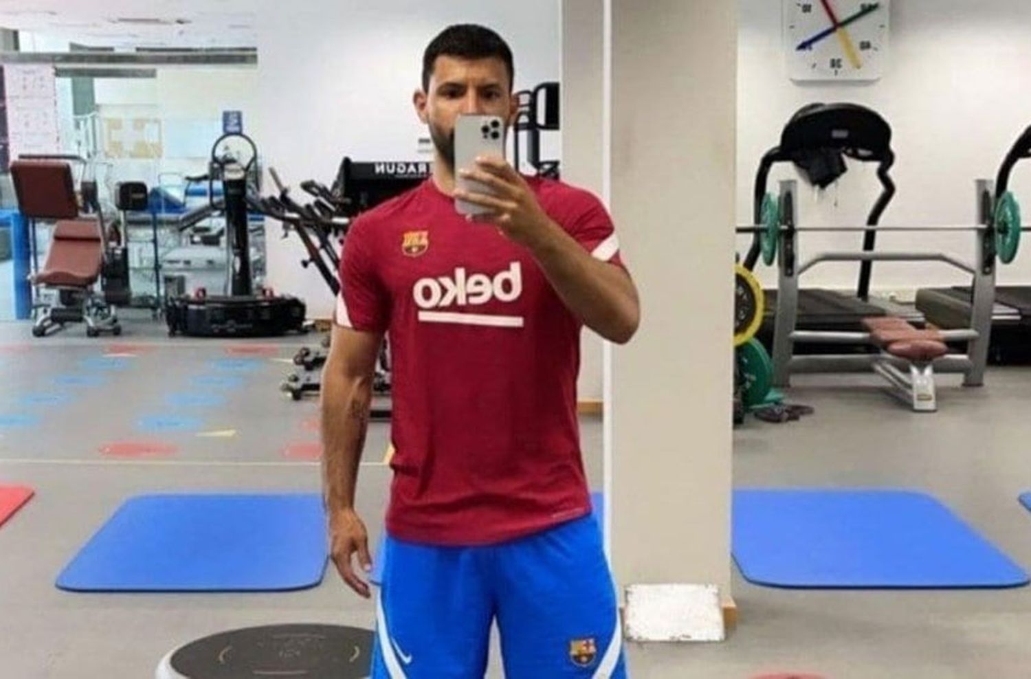 ¡Vamo a entrenar!: El Kun Agüero ya trabajó en Barcelona