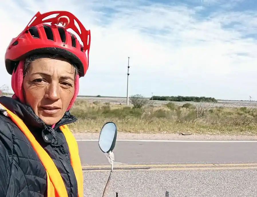 Teresita Cardoso lleva realizados unos 1.000 kilómetros en bicicleta