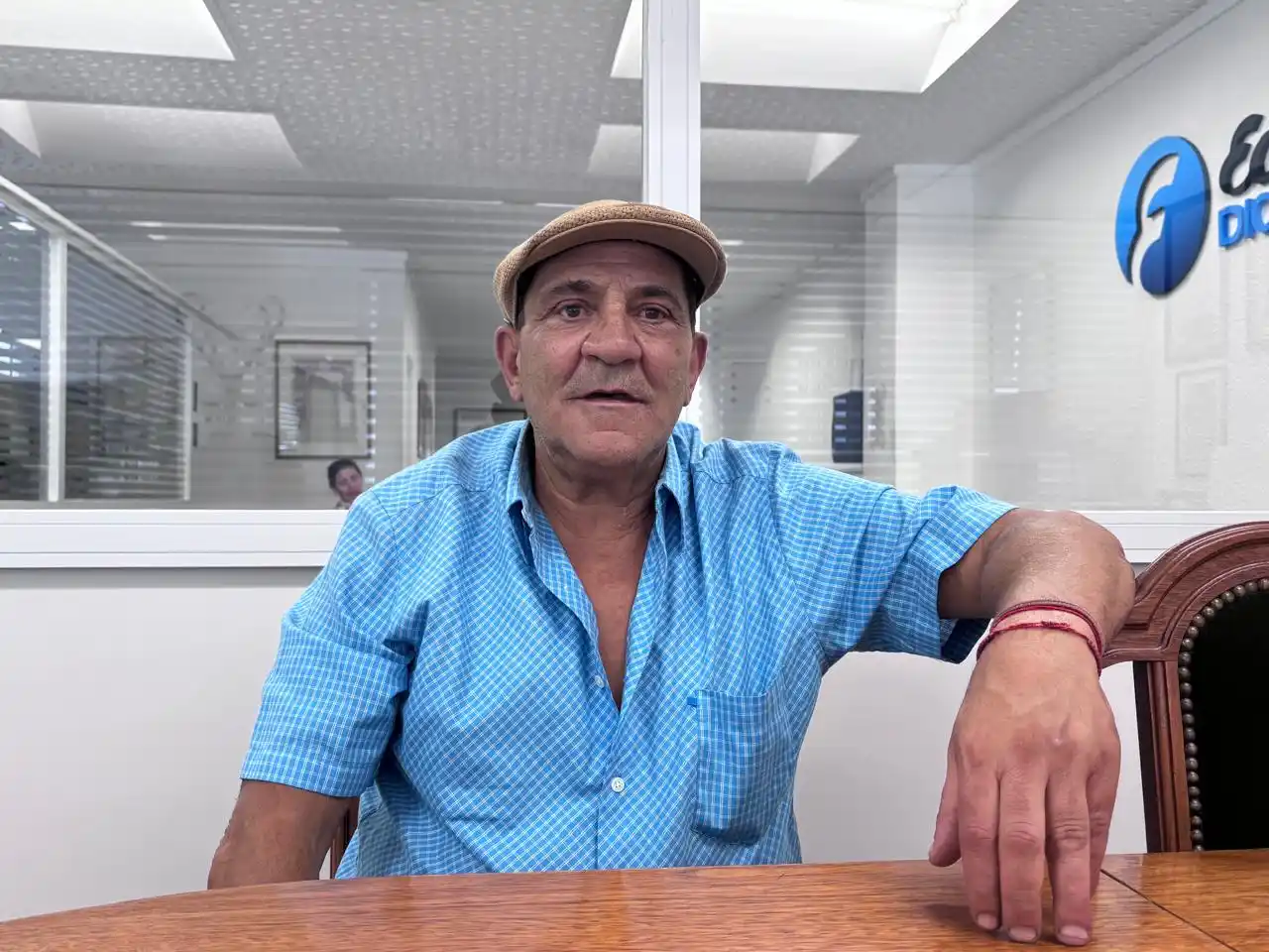 Daniel Haún. En las instalaciones de Ecos Diarios