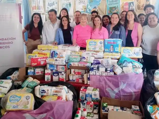 La Fundación Abriendo Surcos donó pañales 
y leche al Hospital de la Madre y el Niño