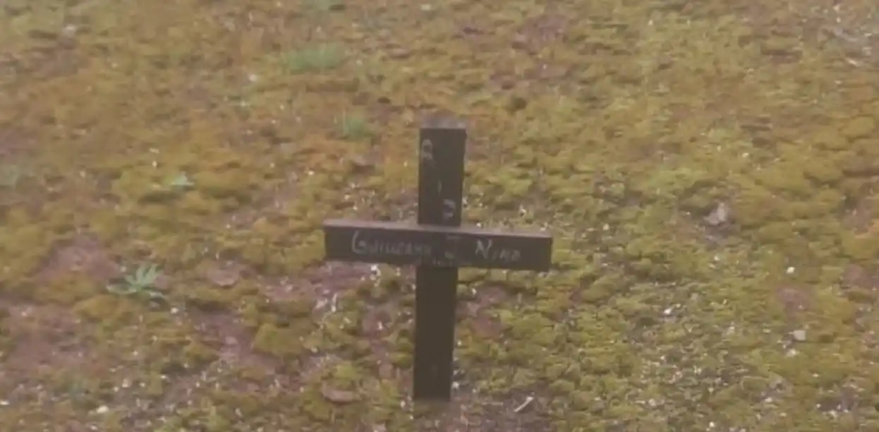 En esta triste y abandonada tumba está enterrado Guillermo Nimo