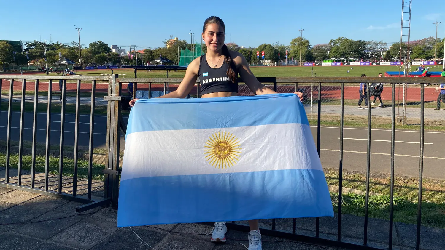 Representante nacional. La necochense Rosario Coronel en el Campeonato Iberoamericano U18