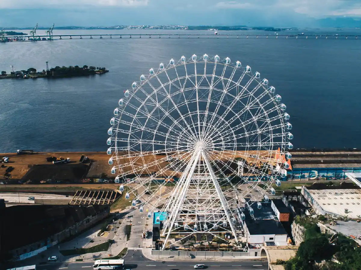 La rueda de vista panorámica más alta de América Latina, nueva atracción de Rio de Janeiro