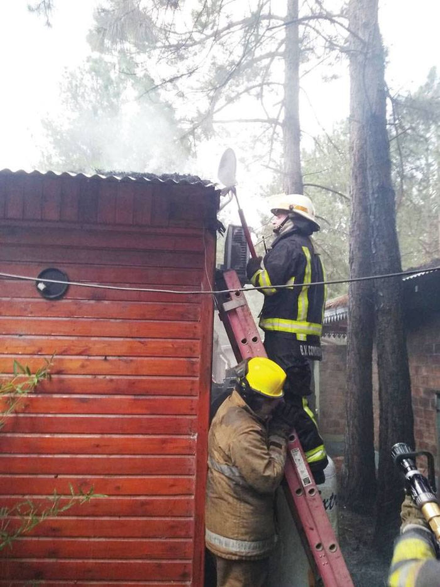 Se incendió una cabaña en las termas de Concordia