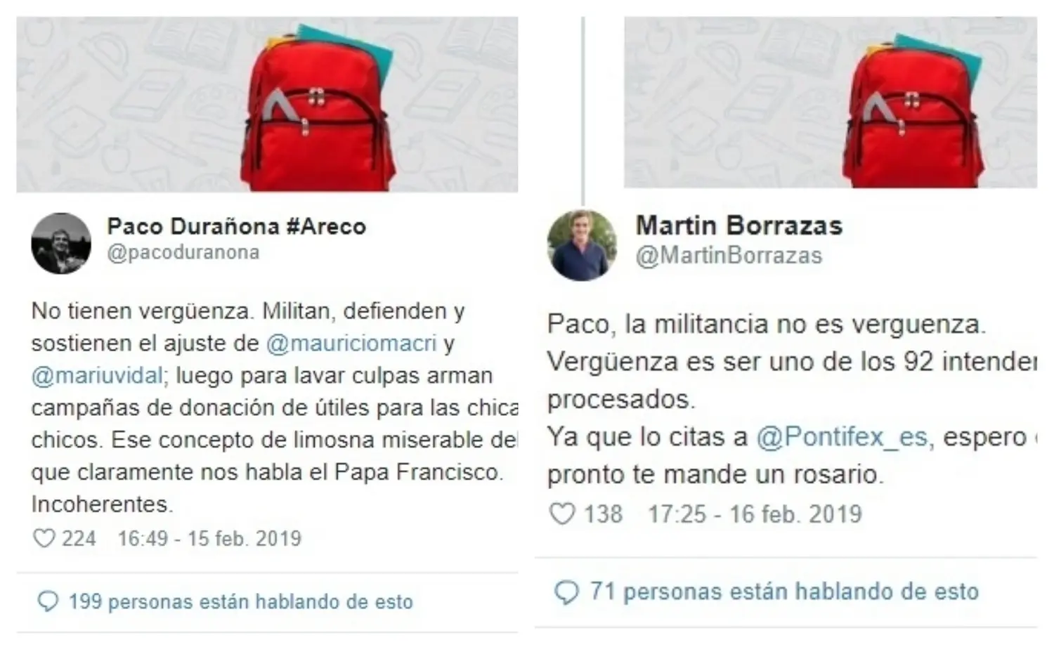 Duro cruce entre Durañona y la UCR de Areco: "Vergüenza es estar procesado"