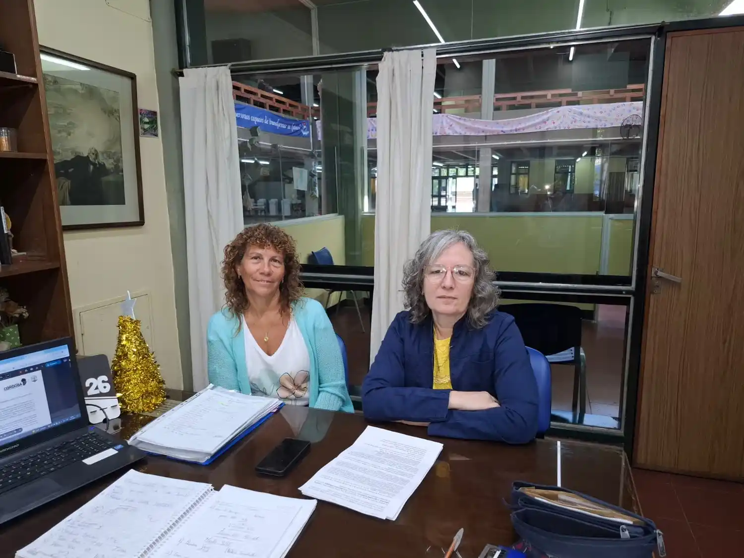Las profesoras Analía Mansilla y   Silvina Diéguez, coordinadoras de ISEP.