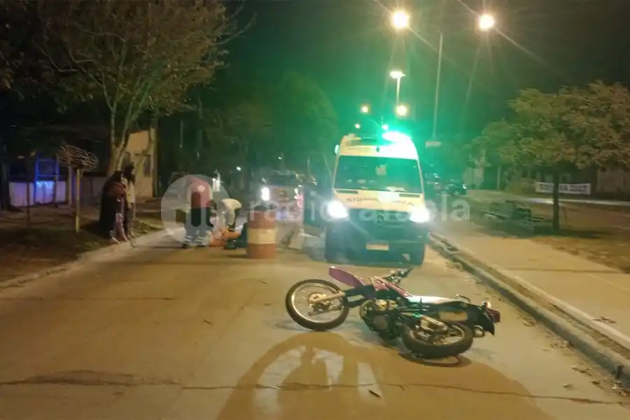 Choque a altas horas de la noche del Domingo
