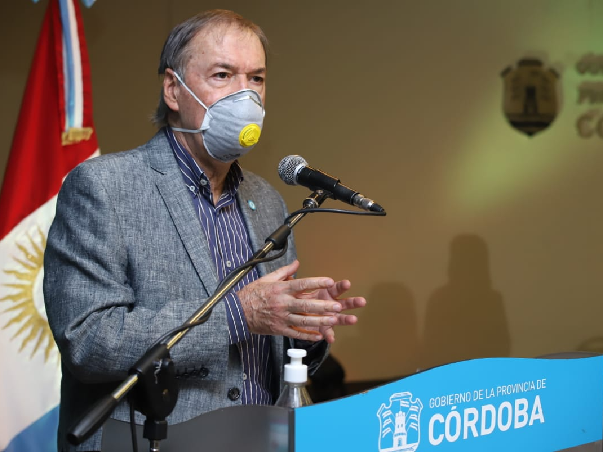 Schiaretti, aislado por un contacto estrecho de Covid-19